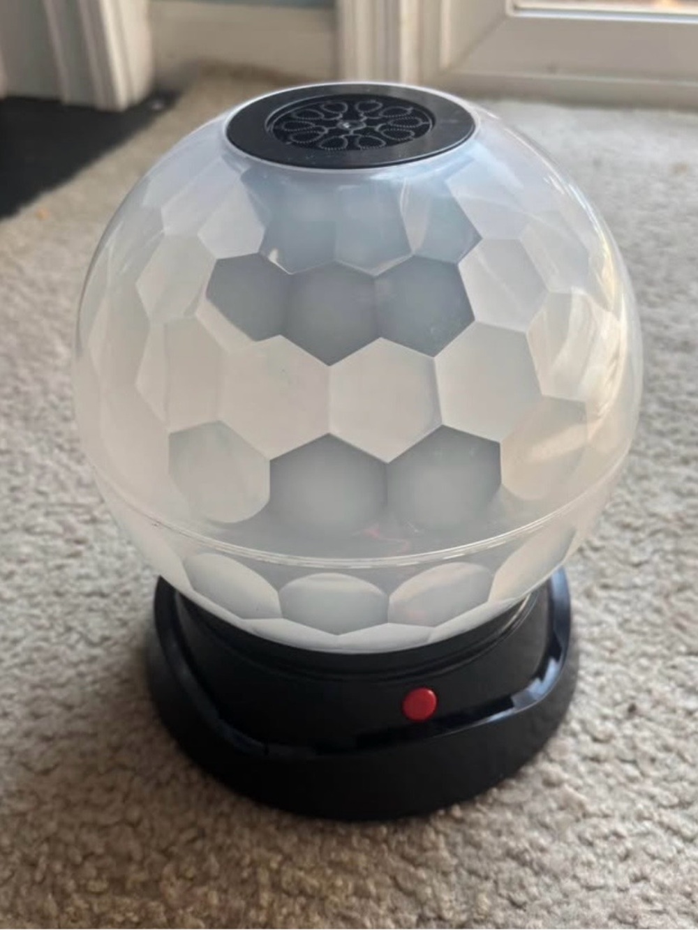 Disco ball bubble machine